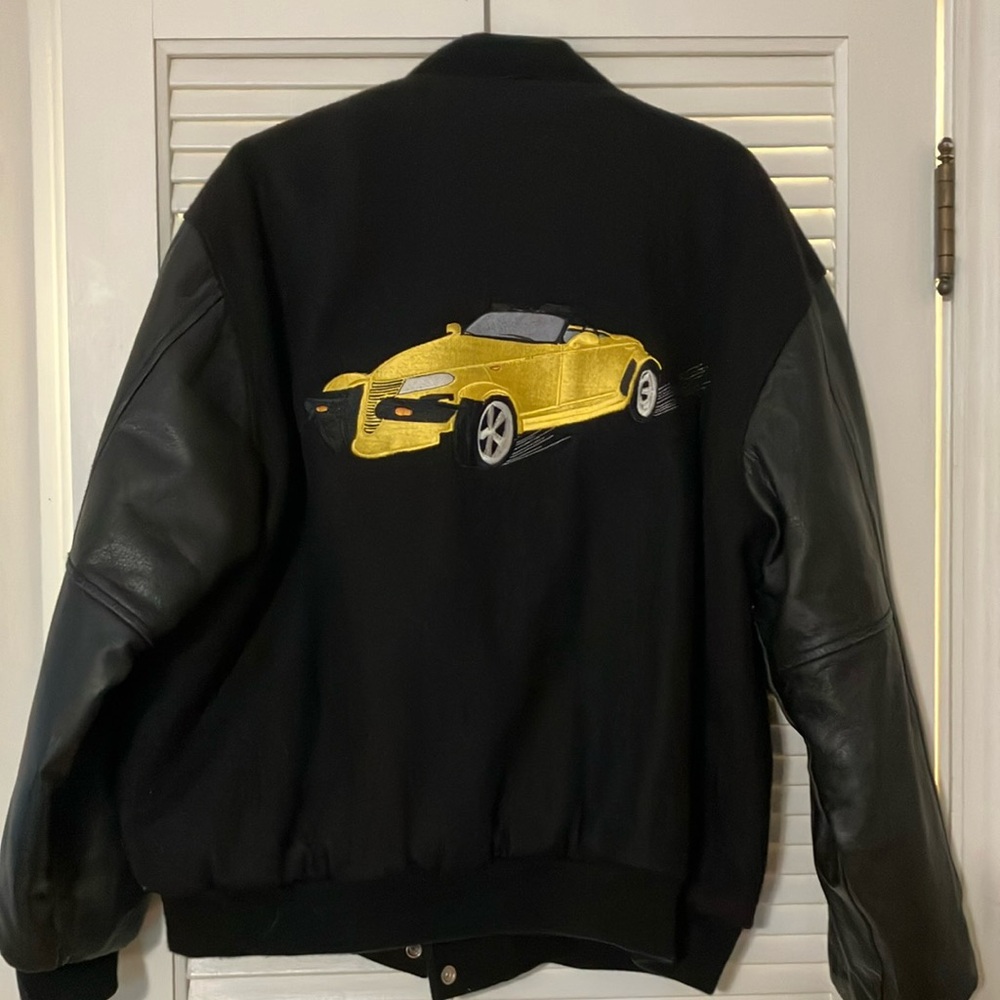 Men’s Wool & Faux LeatherJacket